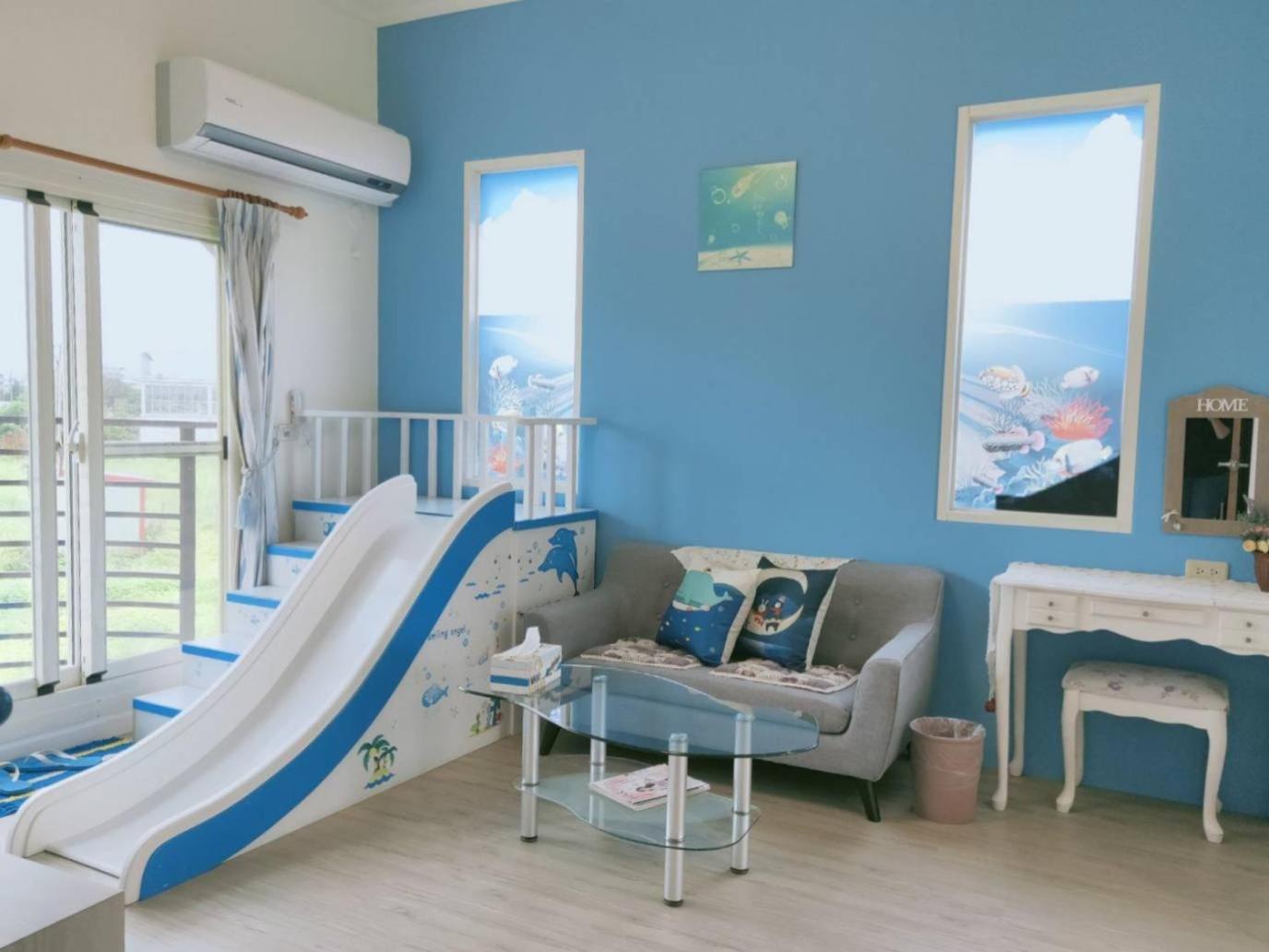 شقة Fish House 宜蘭獨棟別墅 戲水池 生態diy 安農溪自行車 دونغشان المظهر الخارجي الصورة